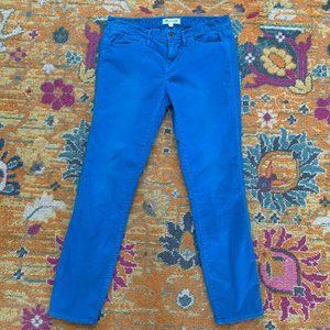 Madewell Bright Blue Corduroy Pants Size 29